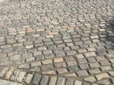 Hereford Paving Contractors Laying Cobblestones in Hereford 