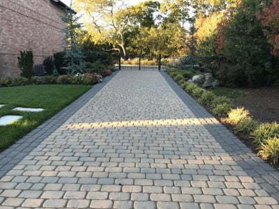 Hereford Paving Contractors Laying Cobblestones in Hereford 